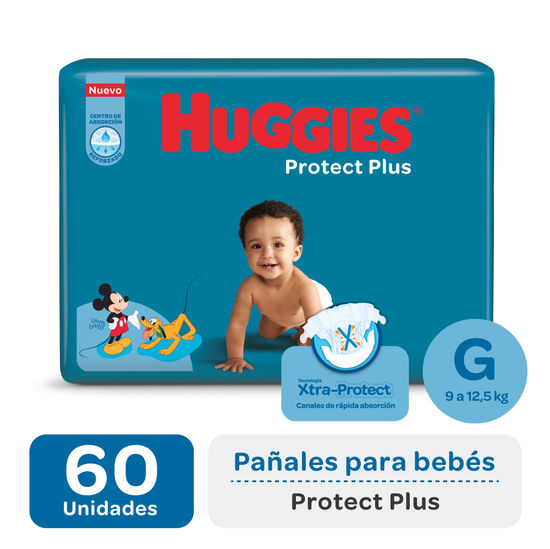 Pañales Huggies Protect Plus G X60 Unidades